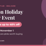 Amazon Holiday Beauty Event, flash deals up to 40% off, October 19 to November 1, plus 8 budget skincare picks